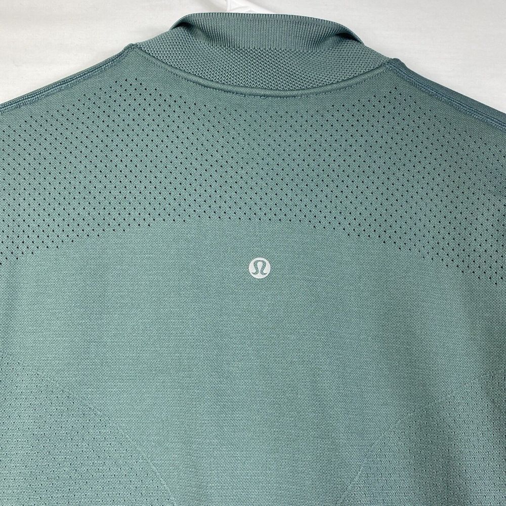 Lululemon Womens Size 8 Seamless Training Jacket Full Zip Tidewater Green